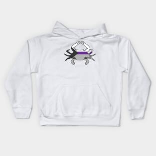 Blue Crab: Demisexual Pride Kids Hoodie